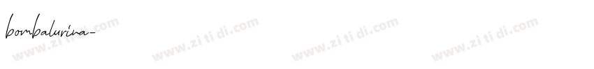 bombalurina字体转换
