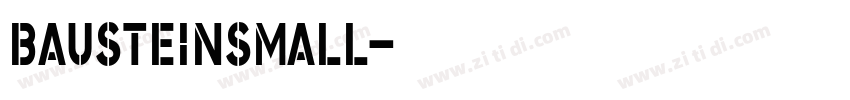 BausteinSmall字体转换 BausteinSmall字体转换