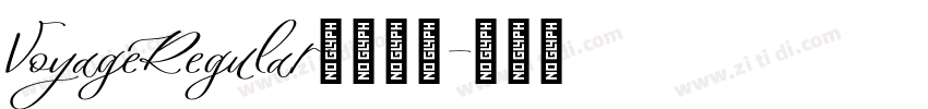 VoyageRegular字体下载字体转换
