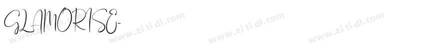 GLAMORISE字体转换