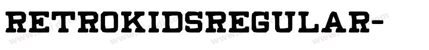 RetroKidsRegular字体转换