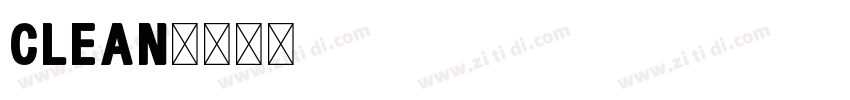 clean字体转换
