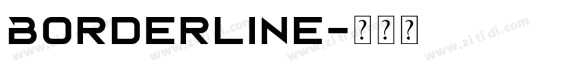 Borderline字体转换