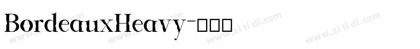 BordeauxHeavy字体转换