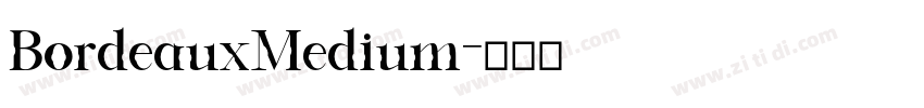 BordeauxMedium字体转换