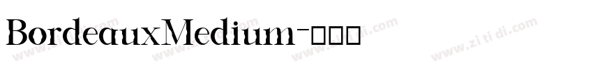 BordeauxMedium字体转换