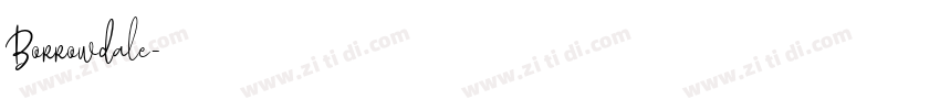 Borrowdale字体转换