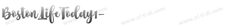 BostonLifeToday1字体转换