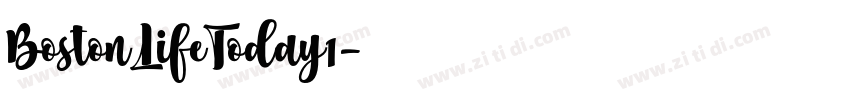 BostonLifeToday1字体转换
