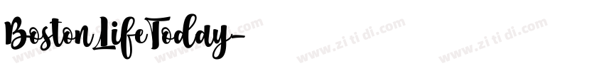 BostonLifeToday字体转换