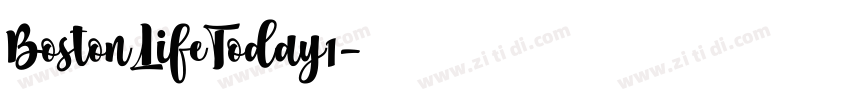 BostonLifeToday1字体转换