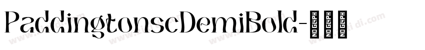 PaddingtonscDemiBold字体转换