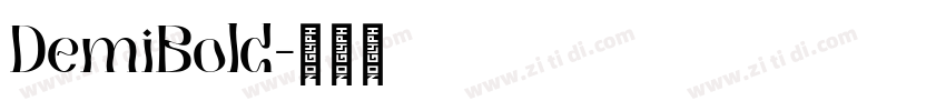 DemiBold字体转换