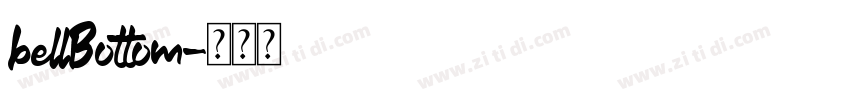 bellBottom字体转换