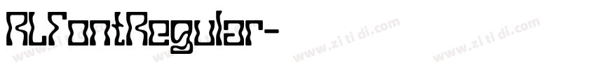 RLFontRegular字体转换