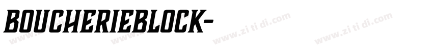 BoucherieBlock字体转换