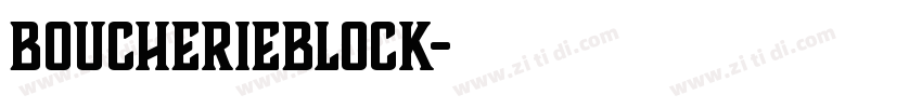 BoucherieBlock字体转换