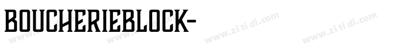 BoucherieBlock字体转换
