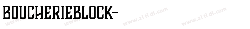 BoucherieBlock字体转换
