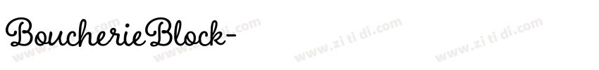BoucherieBlock字体转换