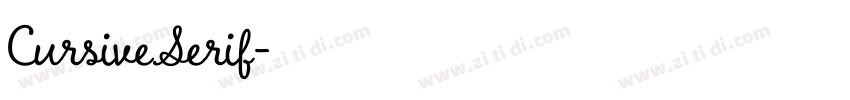 CursiveSerif字体转换