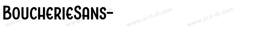 BoucherieSans字体转换 BoucherieSans字体转换