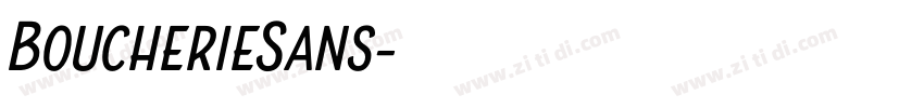 BoucherieSans字体转换 BoucherieSans字体转换