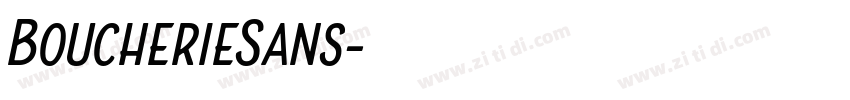 BoucherieSans字体转换 BoucherieSans字体转换