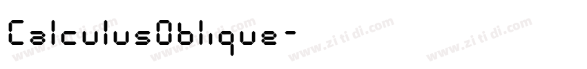 CalculusOblique字体转换