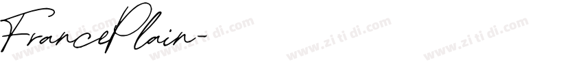 FrancePlain字体转换