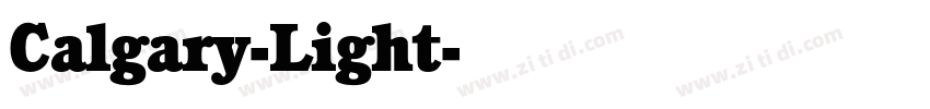 Calgary-Light字体转换