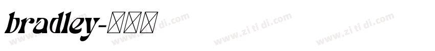 bradley字体转换