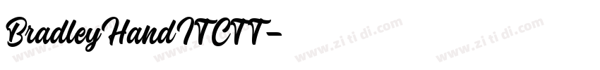 BradleyHandITCTT字体转换
