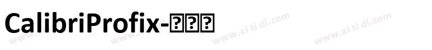 CalibriProfix字体转换