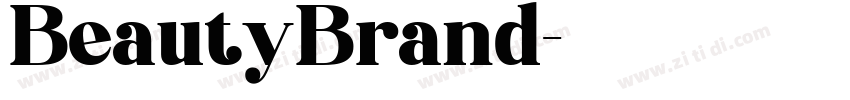 BeautyBrand字体转换