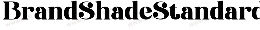 BrandShadeStandard字体转换