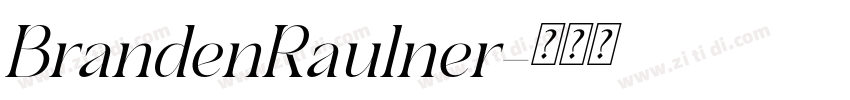 BrandenRaulner字体转换