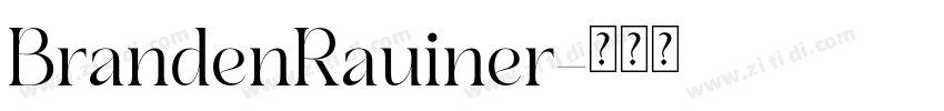 BrandenRauiner字体转换