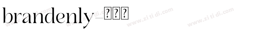brandenly字体转换
