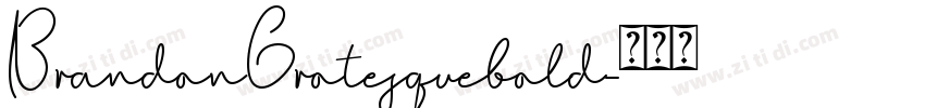 BrandonGrotesquebold字体转换