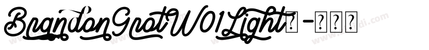 BrandonGrotW01Light字字体转换 BrandonGrotW01Light字字体转换