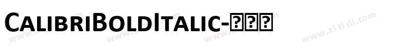 CalibriBoldItalic字体转换
