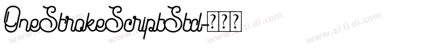 OneStrokeScriptStd字体转换