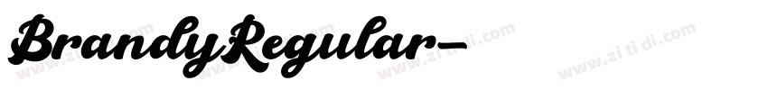 BrandyRegular字体转换