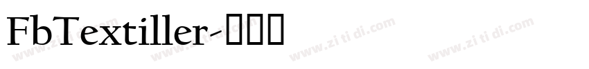 FbTextiller字体转换