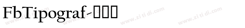 FbTipograf字体转换