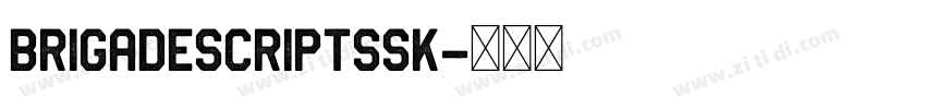 BrigadeScriptSSK字体转换