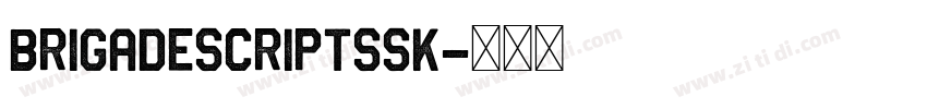BrigadeScriptSSK字体转换
