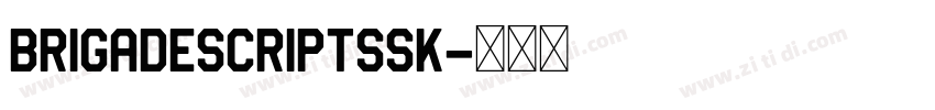 BrigadeScriptSSK字体转换