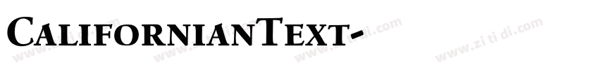 CalifornianText字体转换